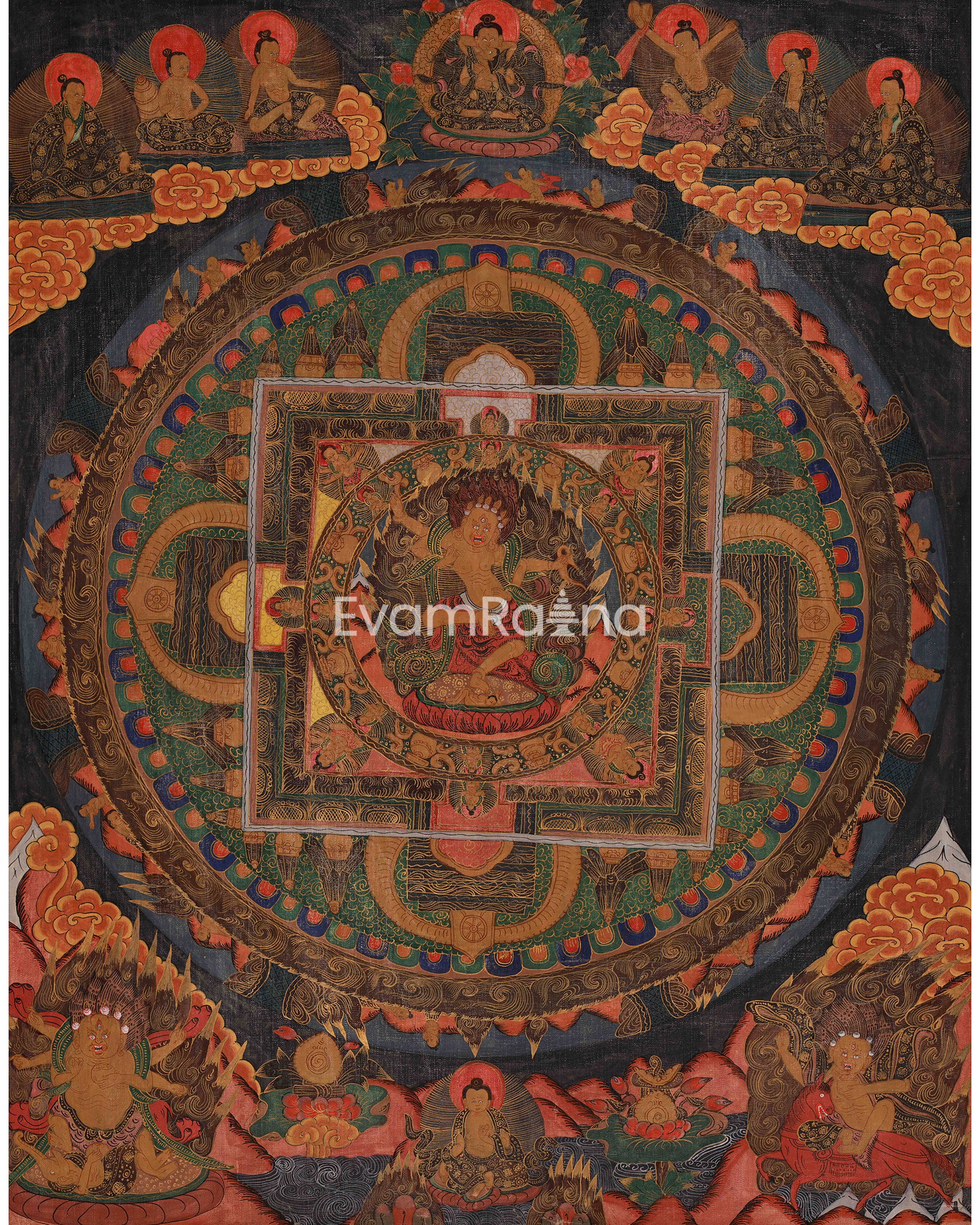 Traditional Deity Mandala Art