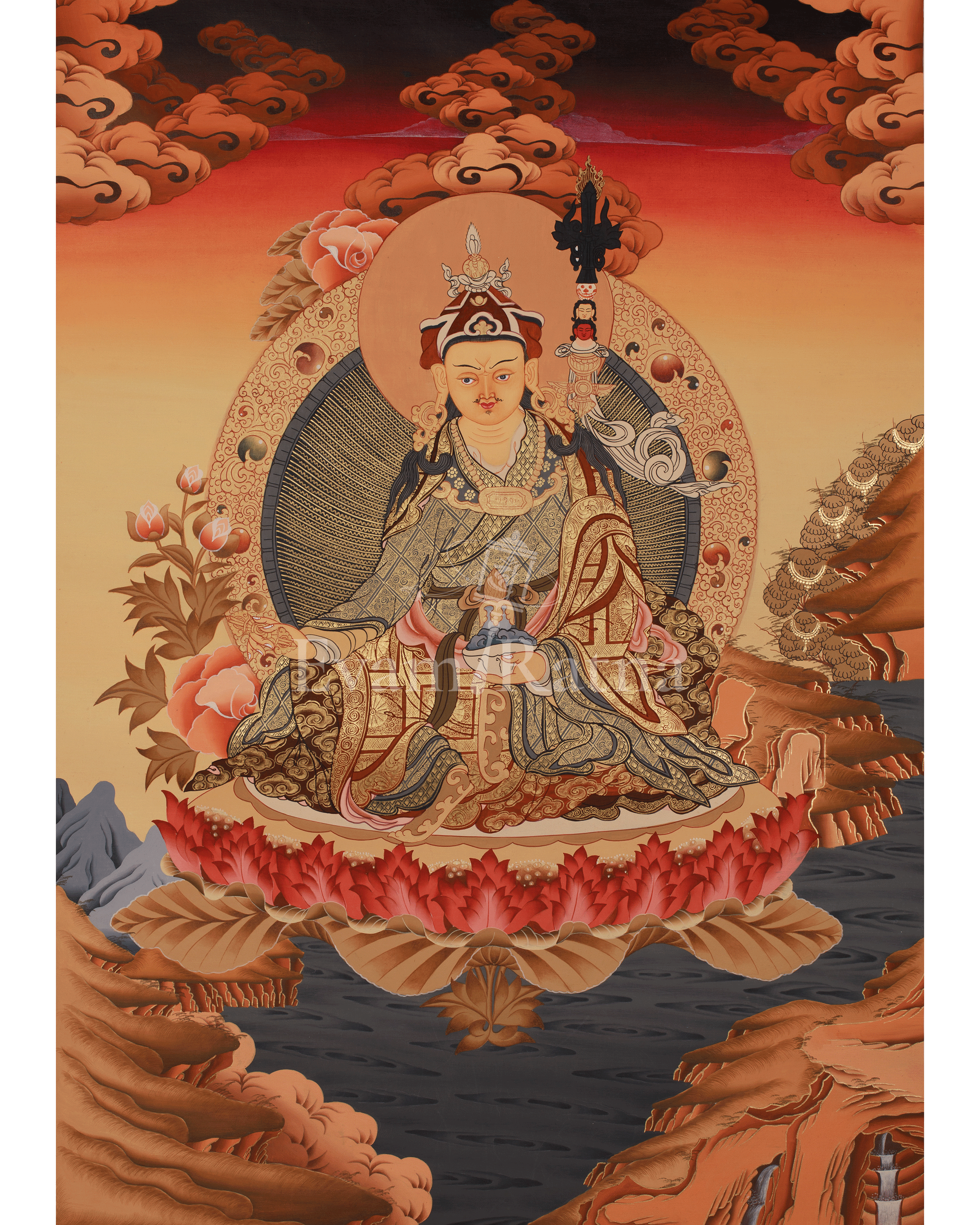 Himalayan Master Guru Rinpoche Thangka
