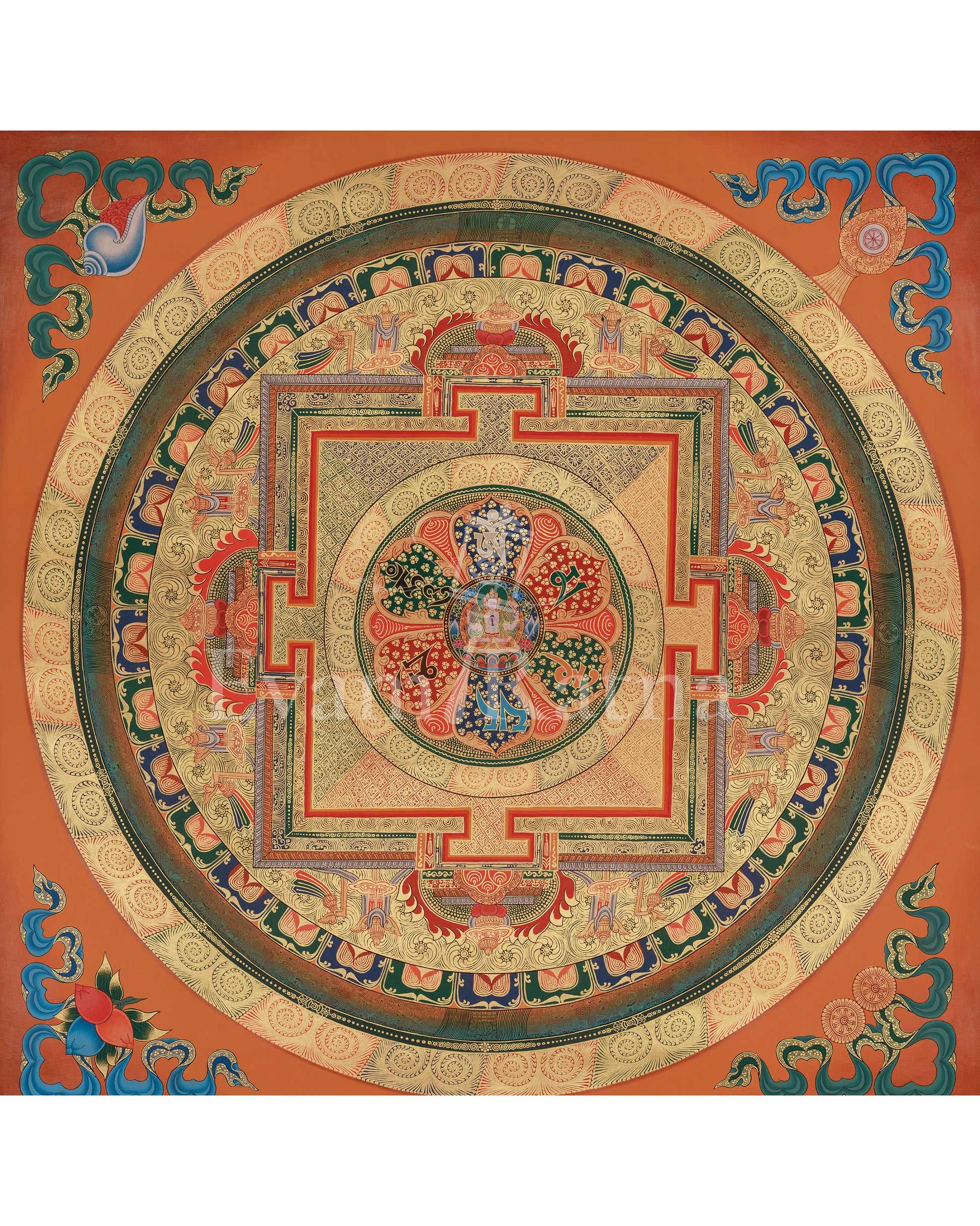 Chenrezig Mandala Art 