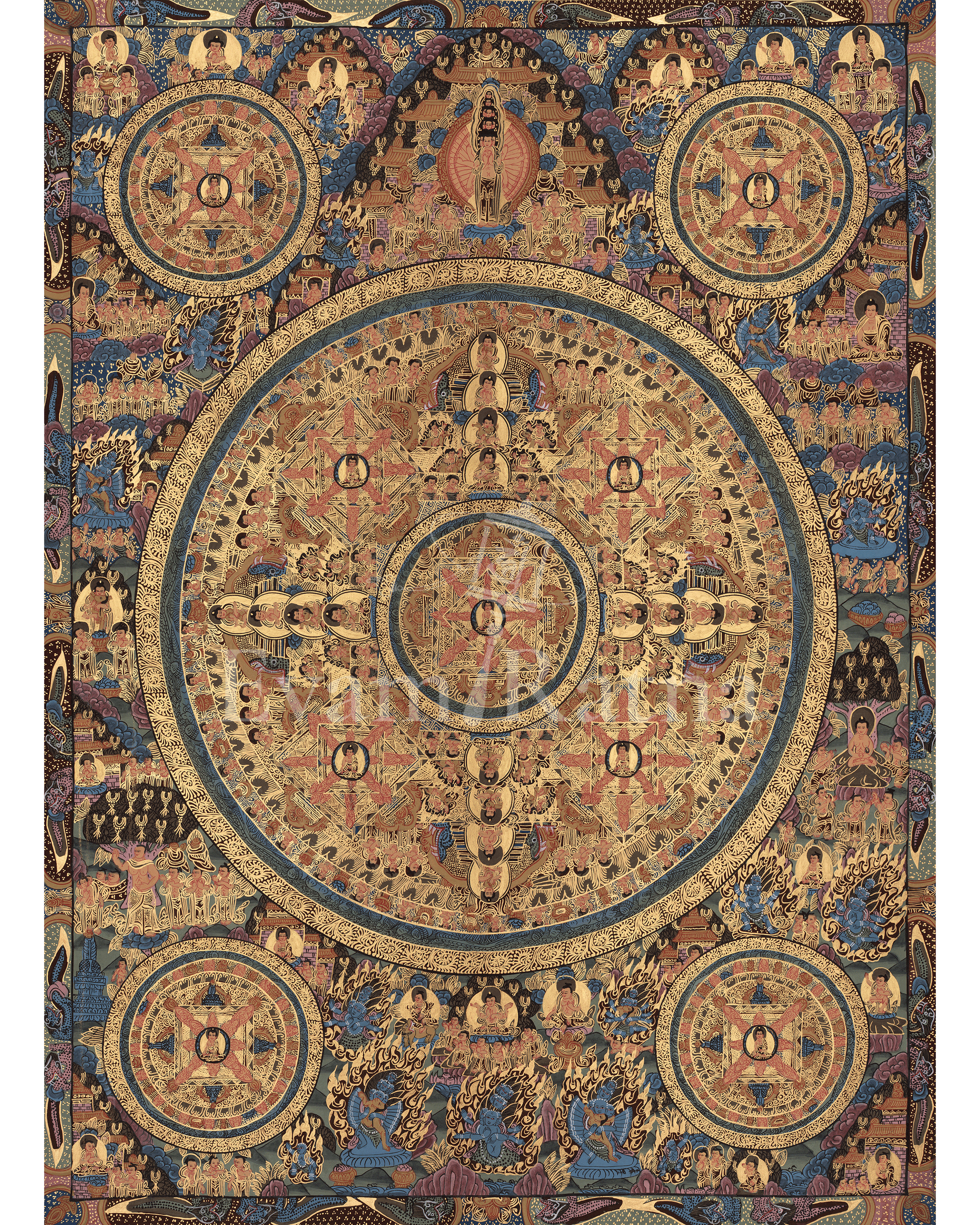 Buddhist Buddha Mandala Art
