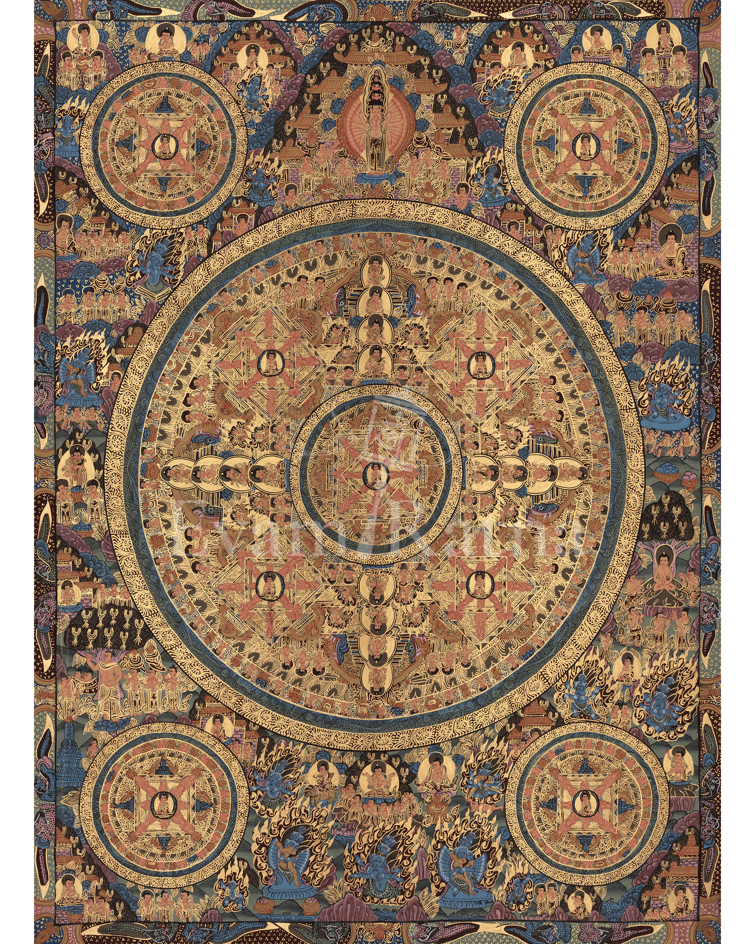Buddhist Buddha Mandala Art