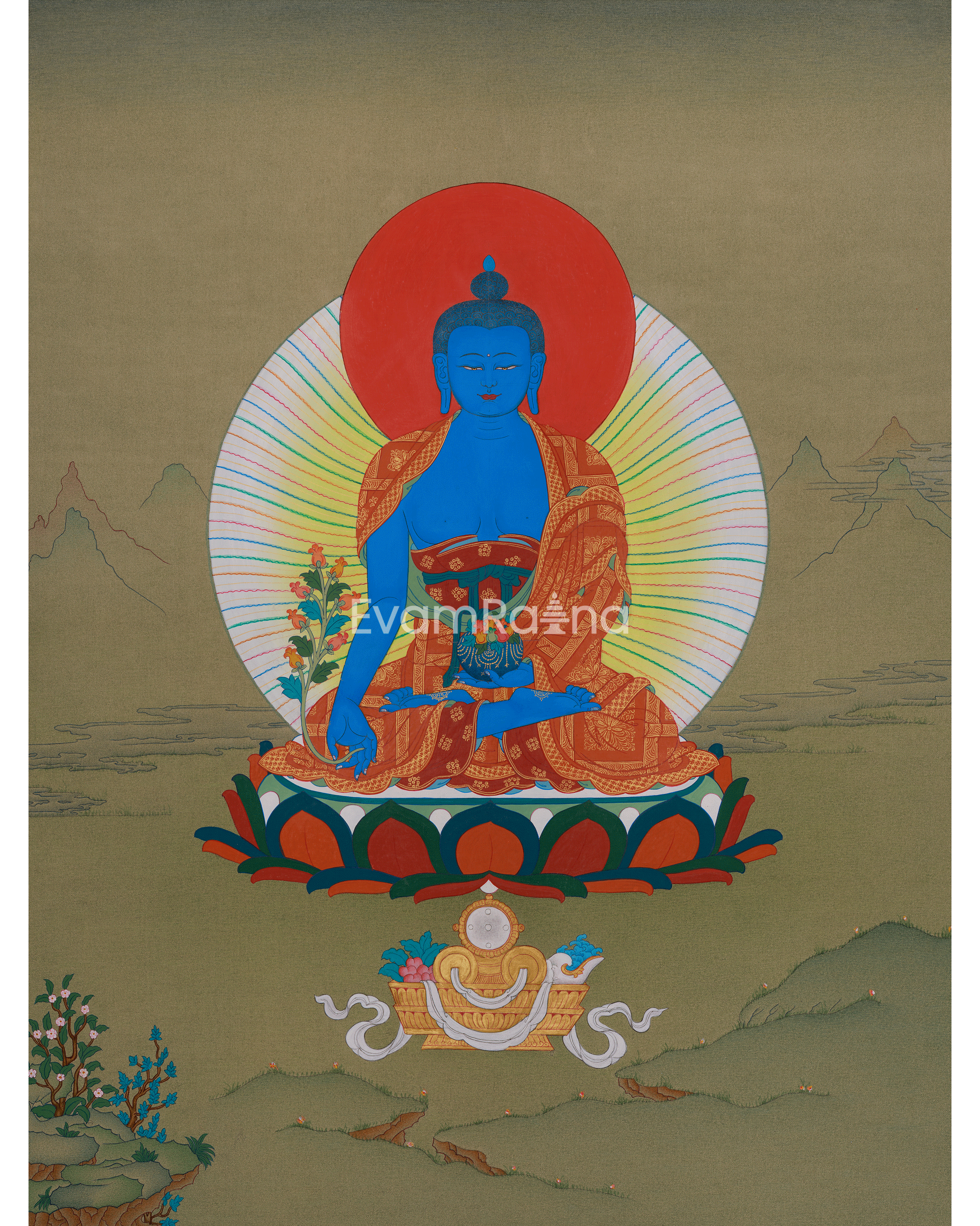 Spiritual Medicine Buddha Thangka