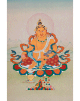 Handmade Dzambhala Thangka