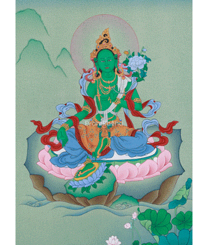 Liberation Mother Green Tara Thangka | Compassion & Healing Deity