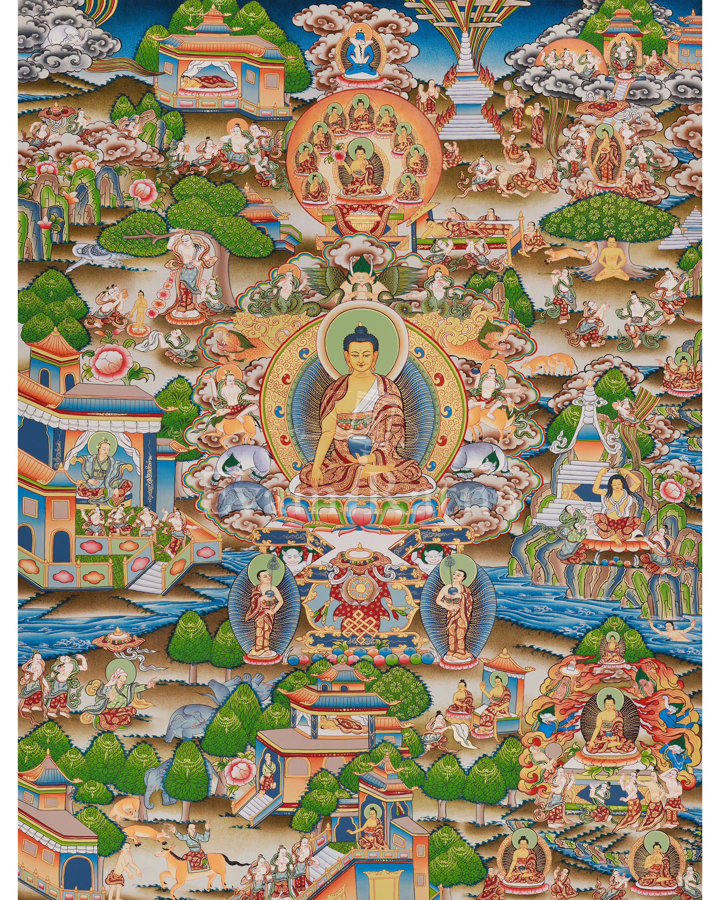 Siddhartha Gautama Life Story Painting