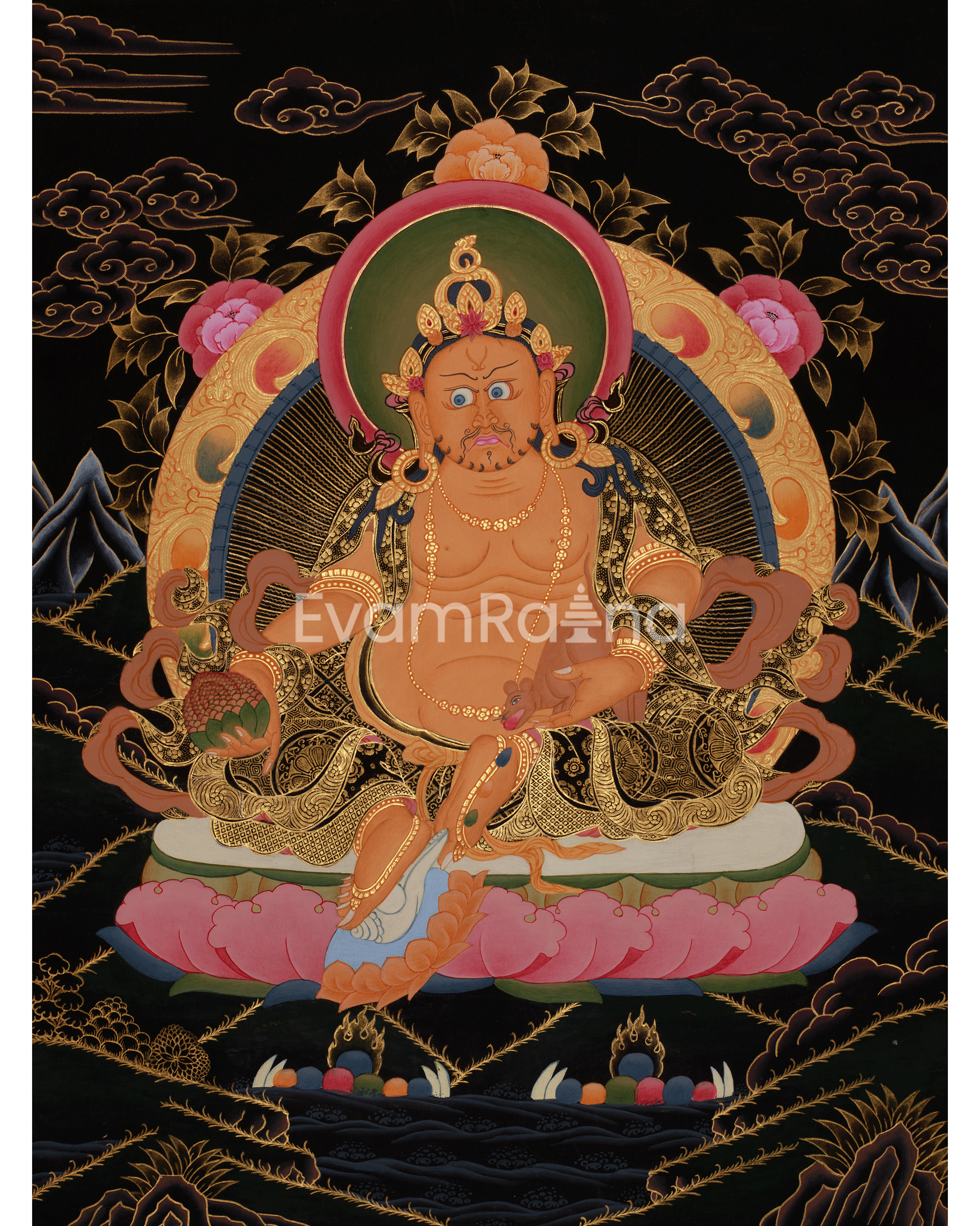 Dzambhala Prosperity Thangka 