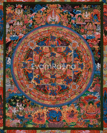 Hand-Painted Mandala Artwork