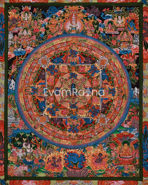 Hand-Painted Mandala Artwork