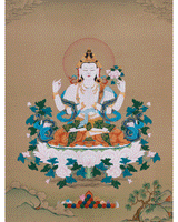 Buddha Chenrezig Thangka