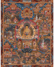 Buddha Life Story Himalayan Artwork