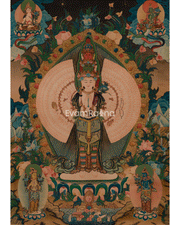 Himalayan 1000 Armed Chenrezig Thangka