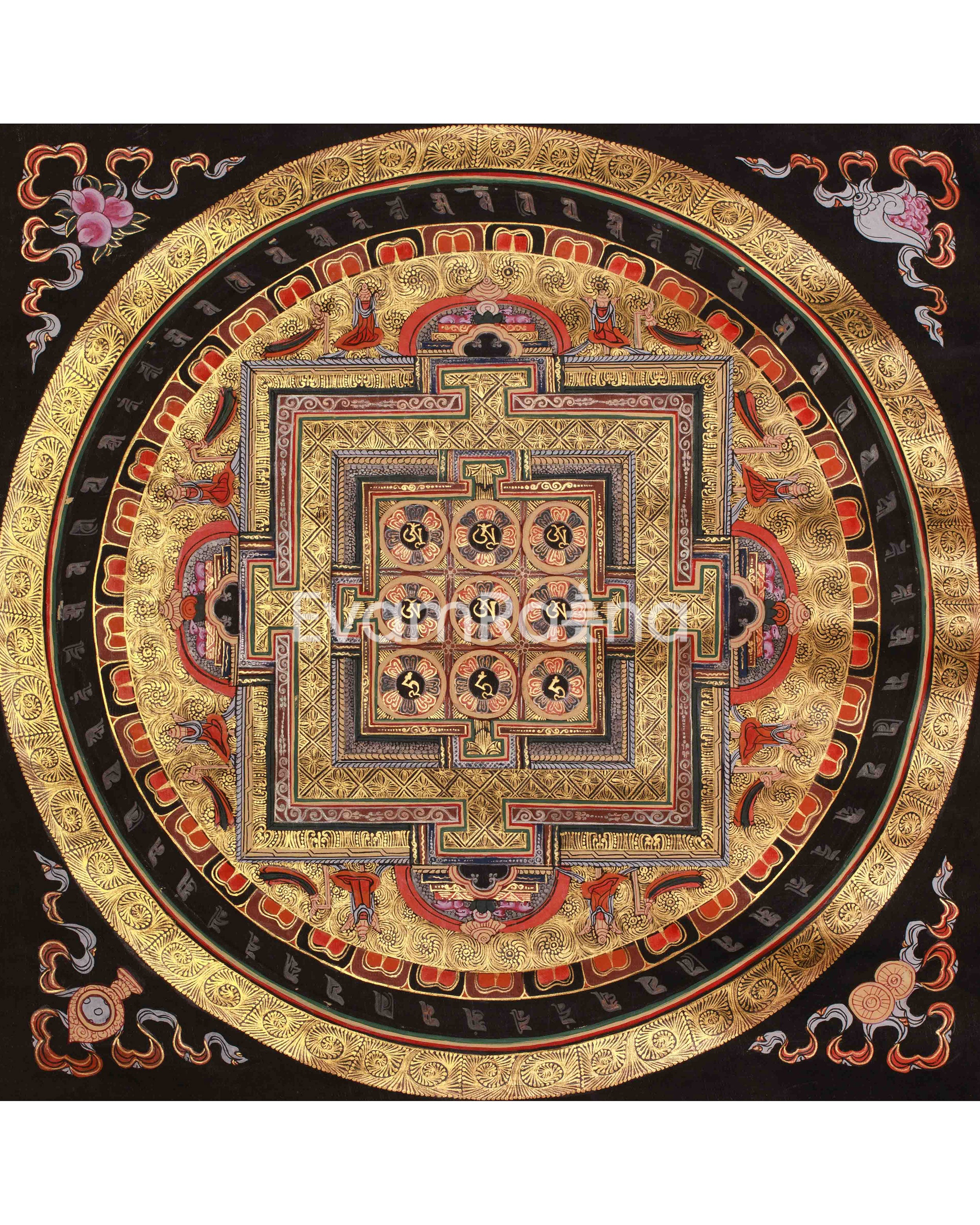 Mandala Artwork | Traditional Himalayan Thangka | Representing the Enlightened Universe