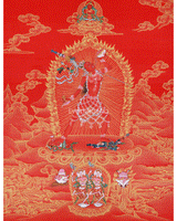 Tantric Goddess Vajrayogini Thangka 