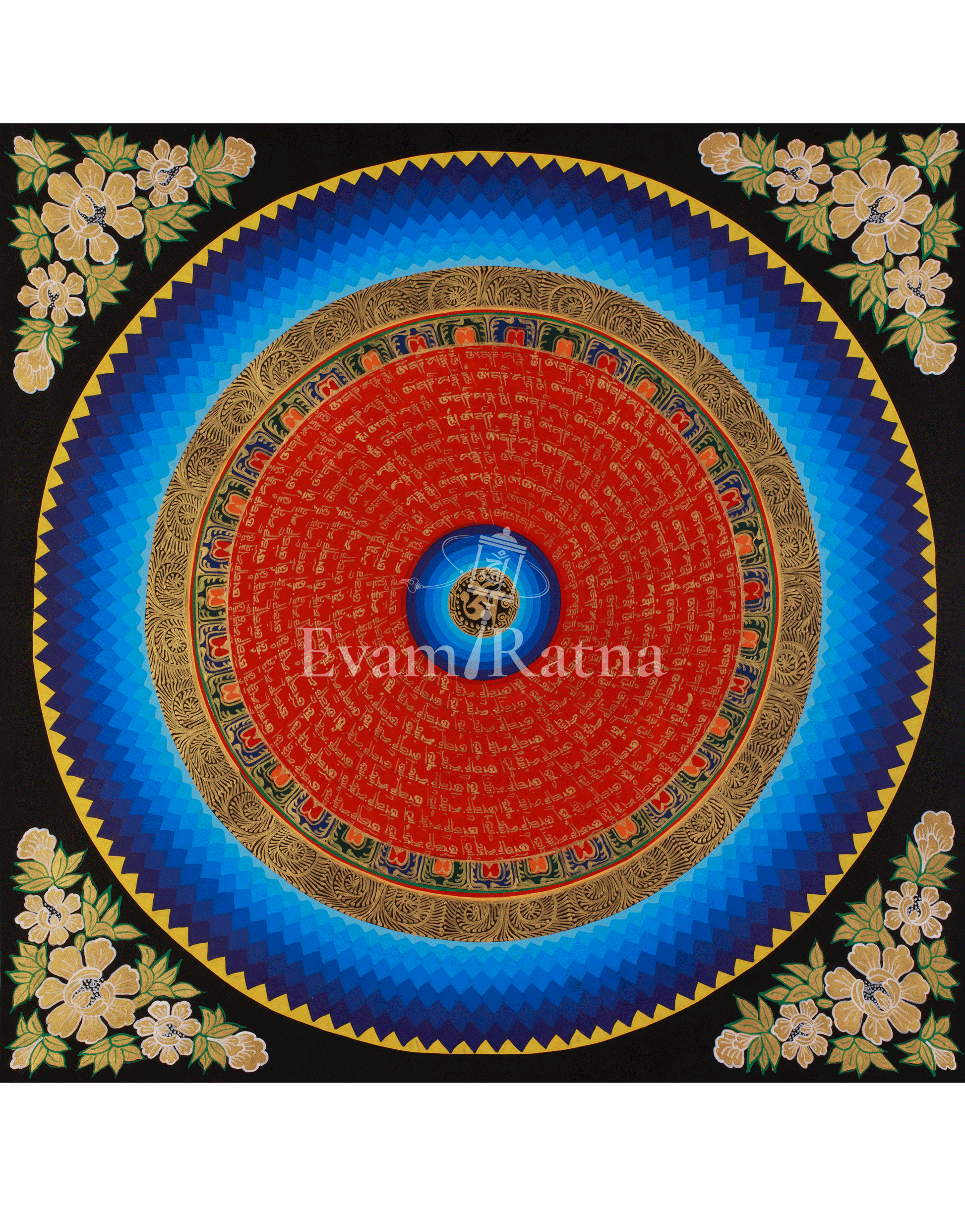 Spiritual Mantra Mandala Art