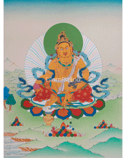 Prosperity Deity Dzambhala Thangka