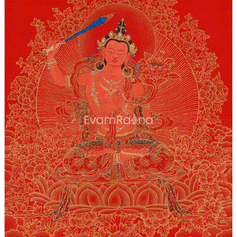 Manjushri Thangka Sword of Enlightenment