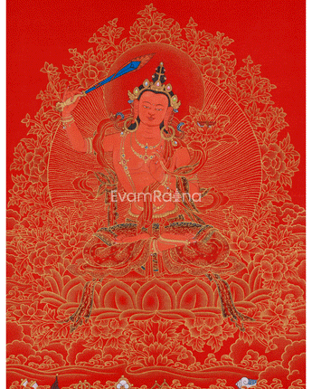 Manjushri Thangka Sword of Enlightenment