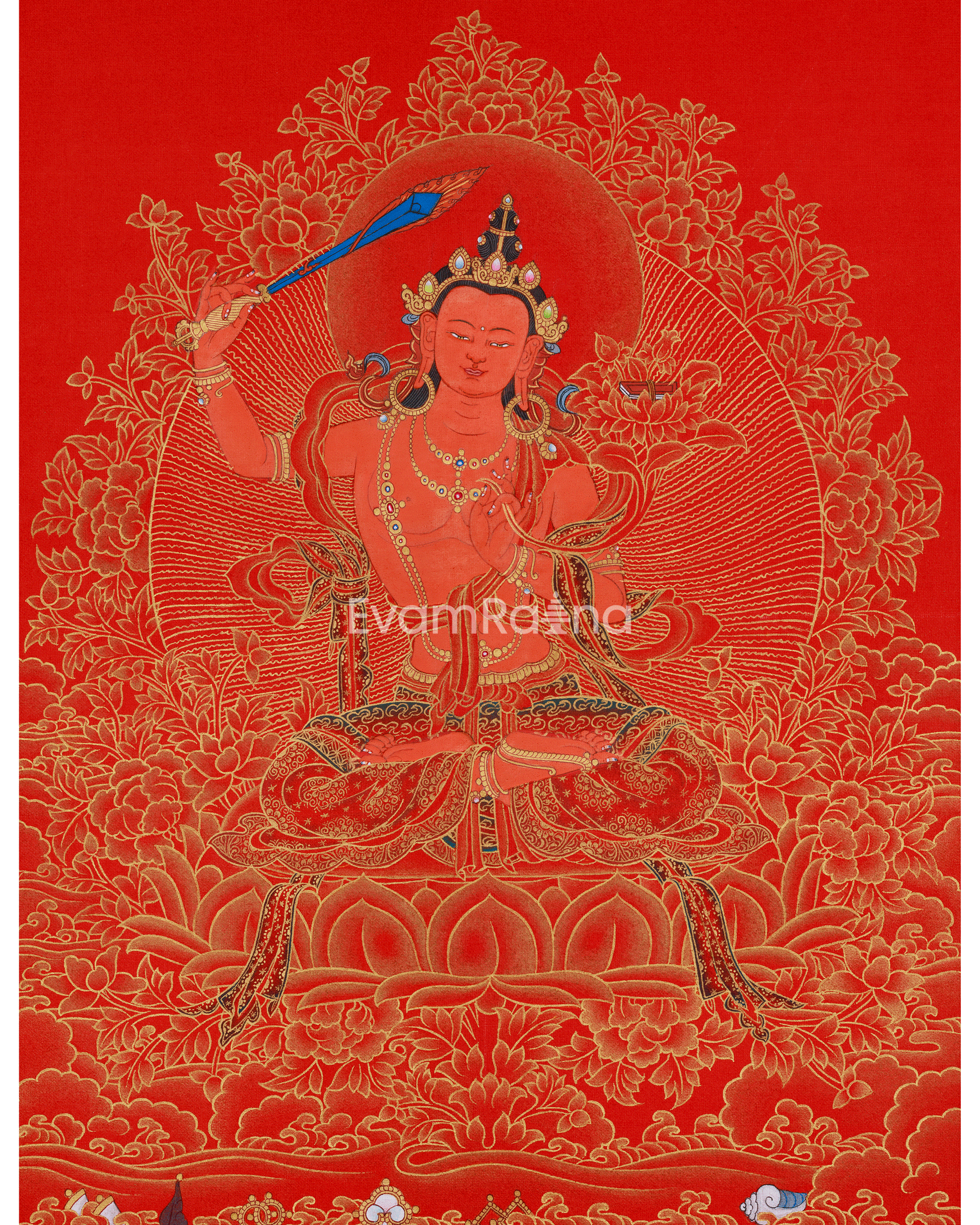 Manjushri Thangka Sword of Enlightenment