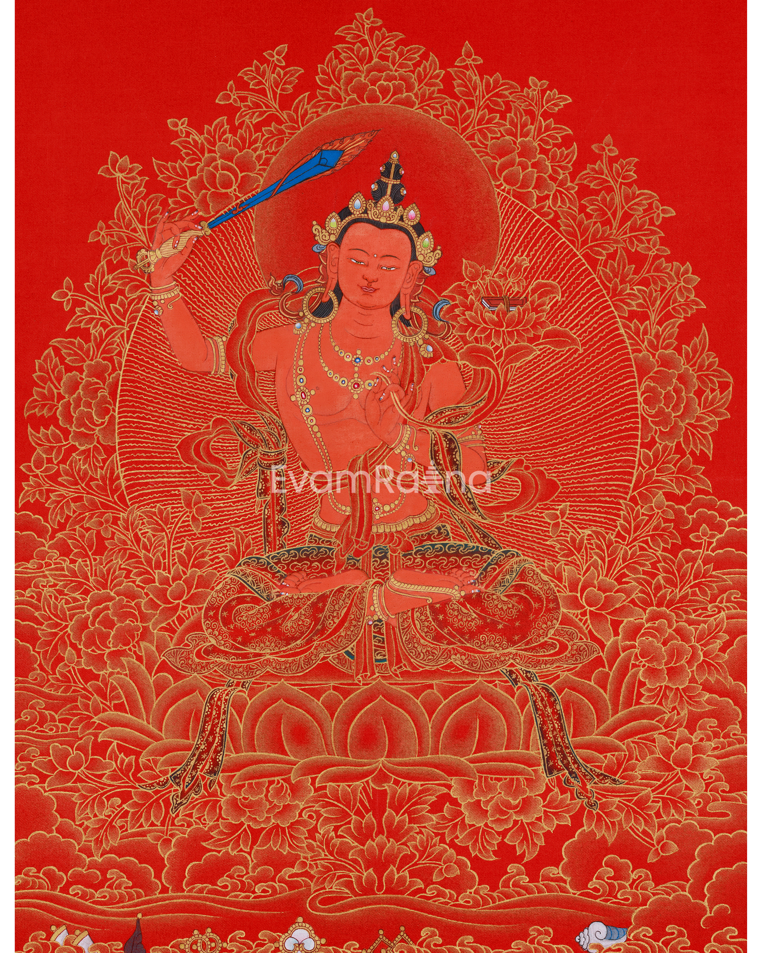Manjushri Thangka Sword of Enlightenment