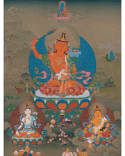 Manjushri Sword of Wisdom Thangka | Protector Deity