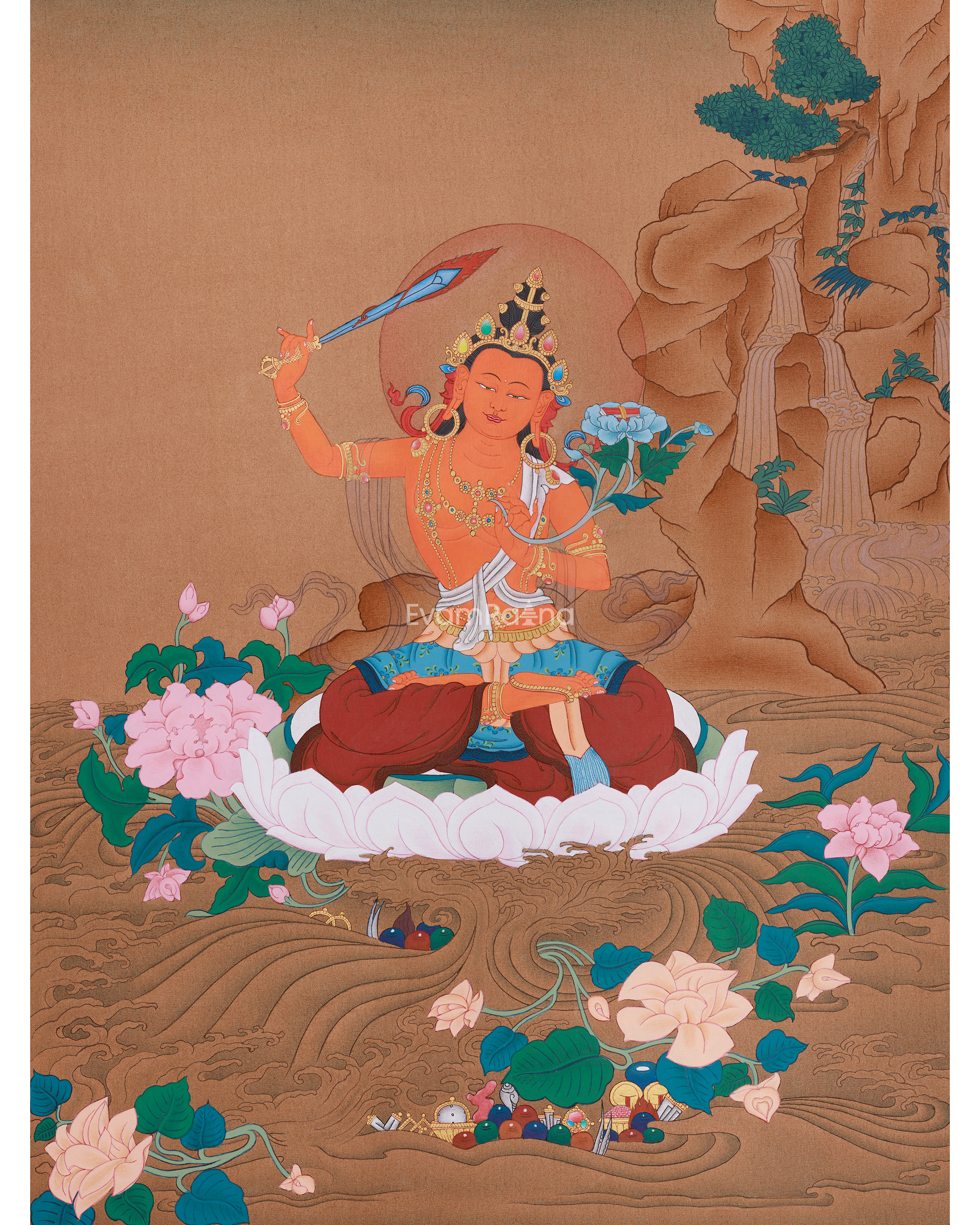 Manjushri Spiritual Thangka