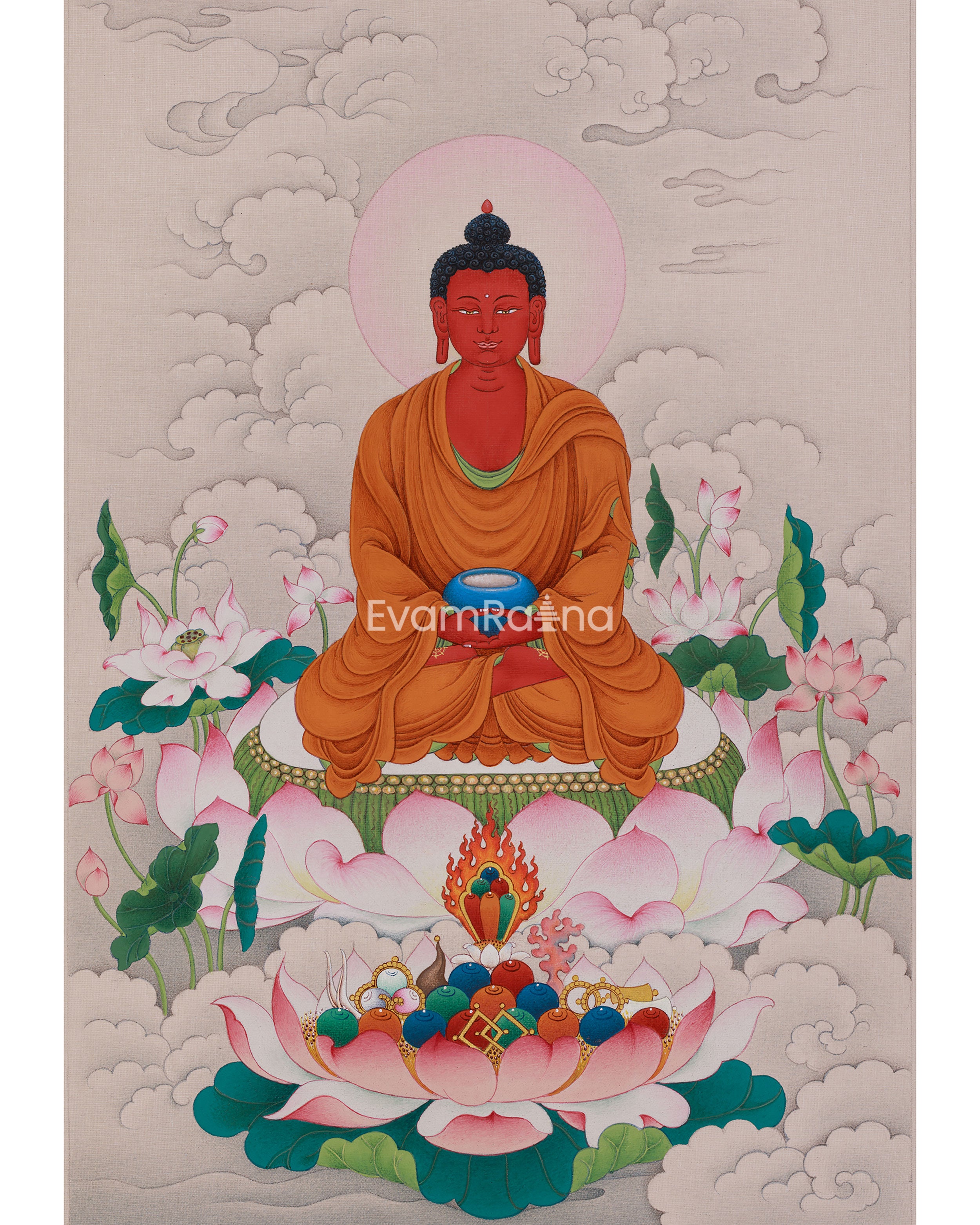 Tibetan Amitabha Buddha Thangka 