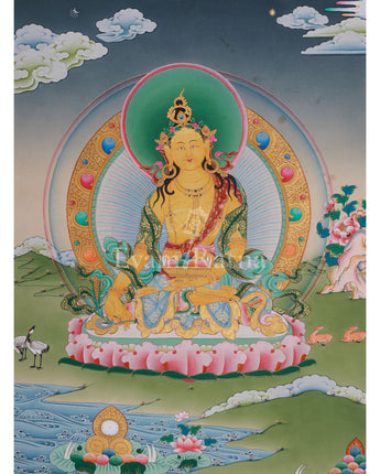 Tibetan Kshitigarbha Thangka