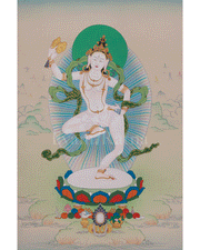 Sacred Machig Labdron Thangka | Emanation of Wisdom and Fearlessness