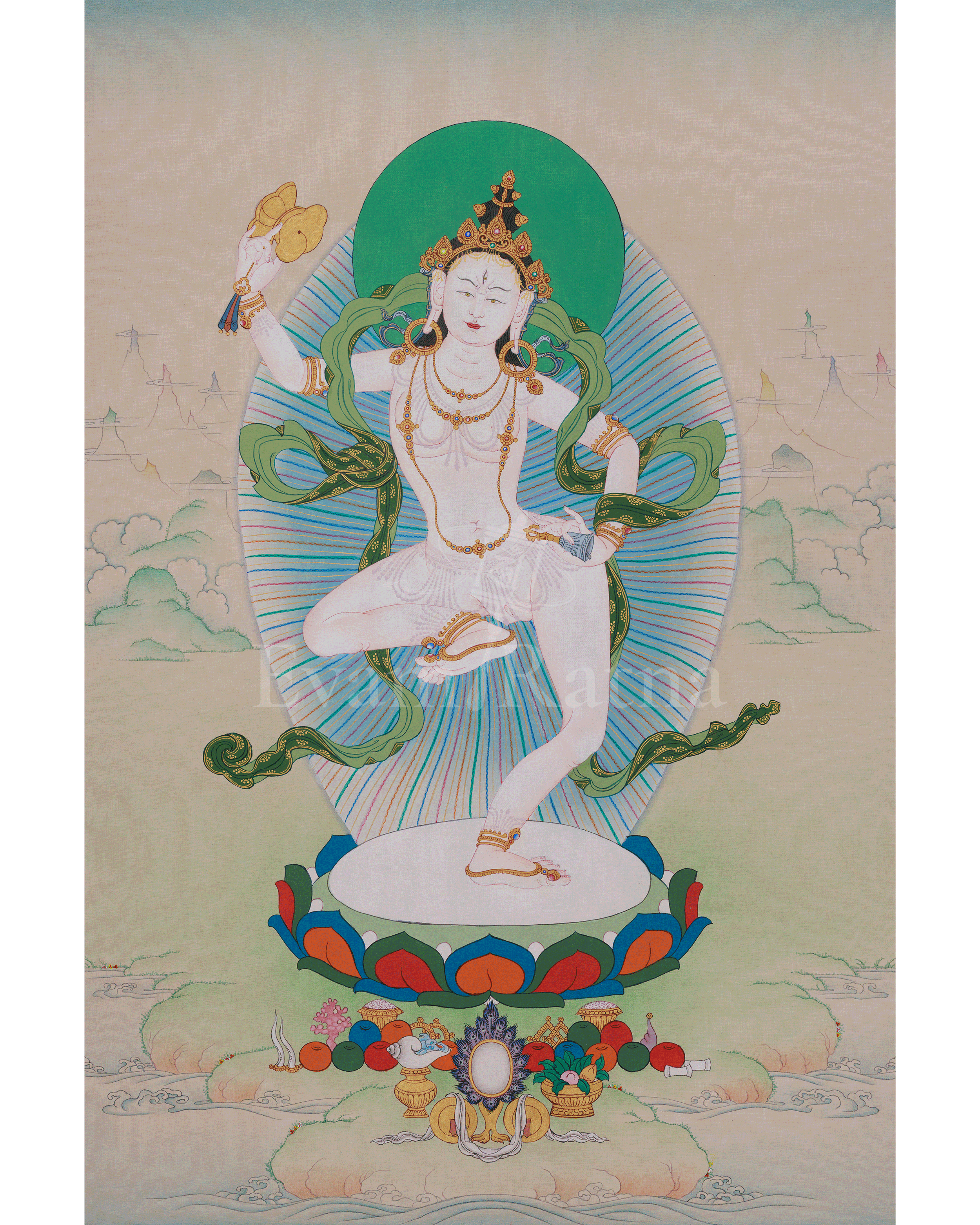 Sacred Machig Labdron Thangka | Emanation of Wisdom and Fearlessness