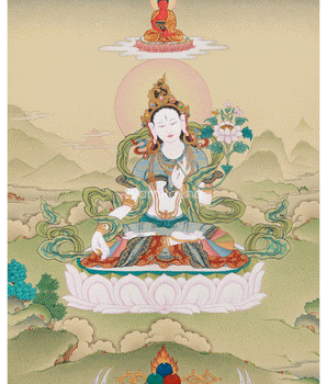 White Tara with Buddha Amitabha 