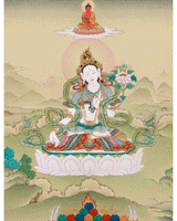 White Tara with Buddha Amitabha 
