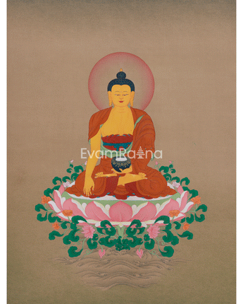 Spiritual Thangka Of Shakyamuni Buddha