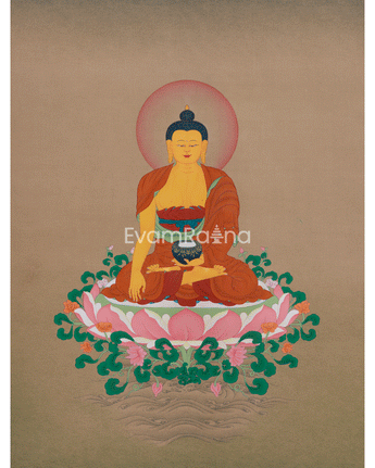 Spiritual Thangka Of Shakyamuni Buddha