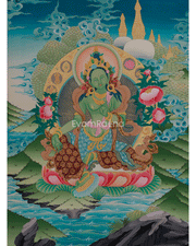 Himalayan Green Tara Art