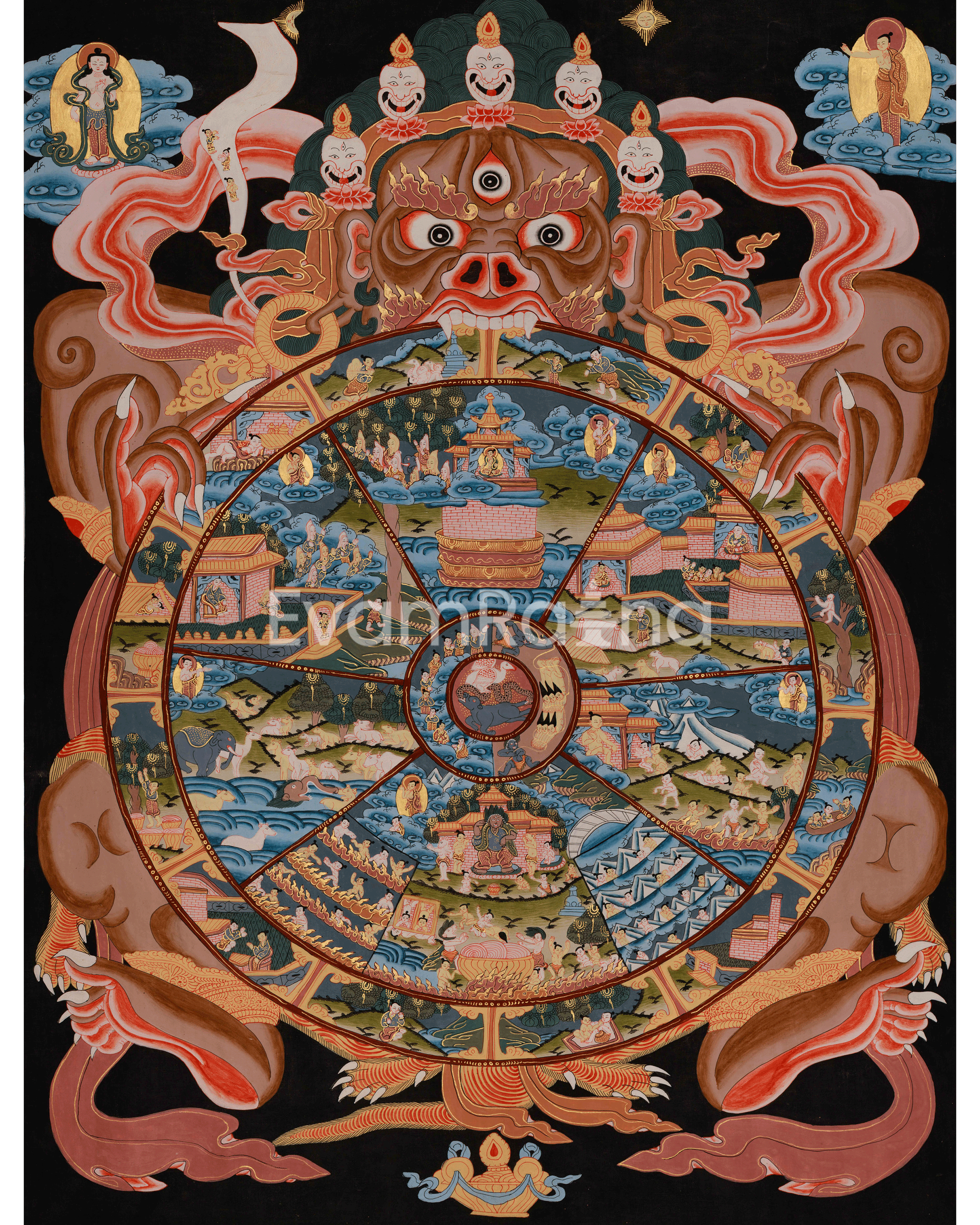 Sacred Wheel of Life Art