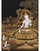 Premium White Tara Bodhisattva Painting