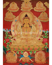 Chenrezig Sacred Buddhist Thangka