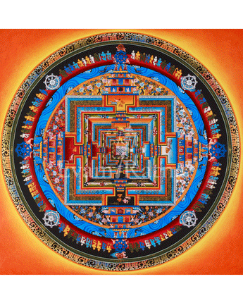 Sacred Kalachakra Mandala Painting