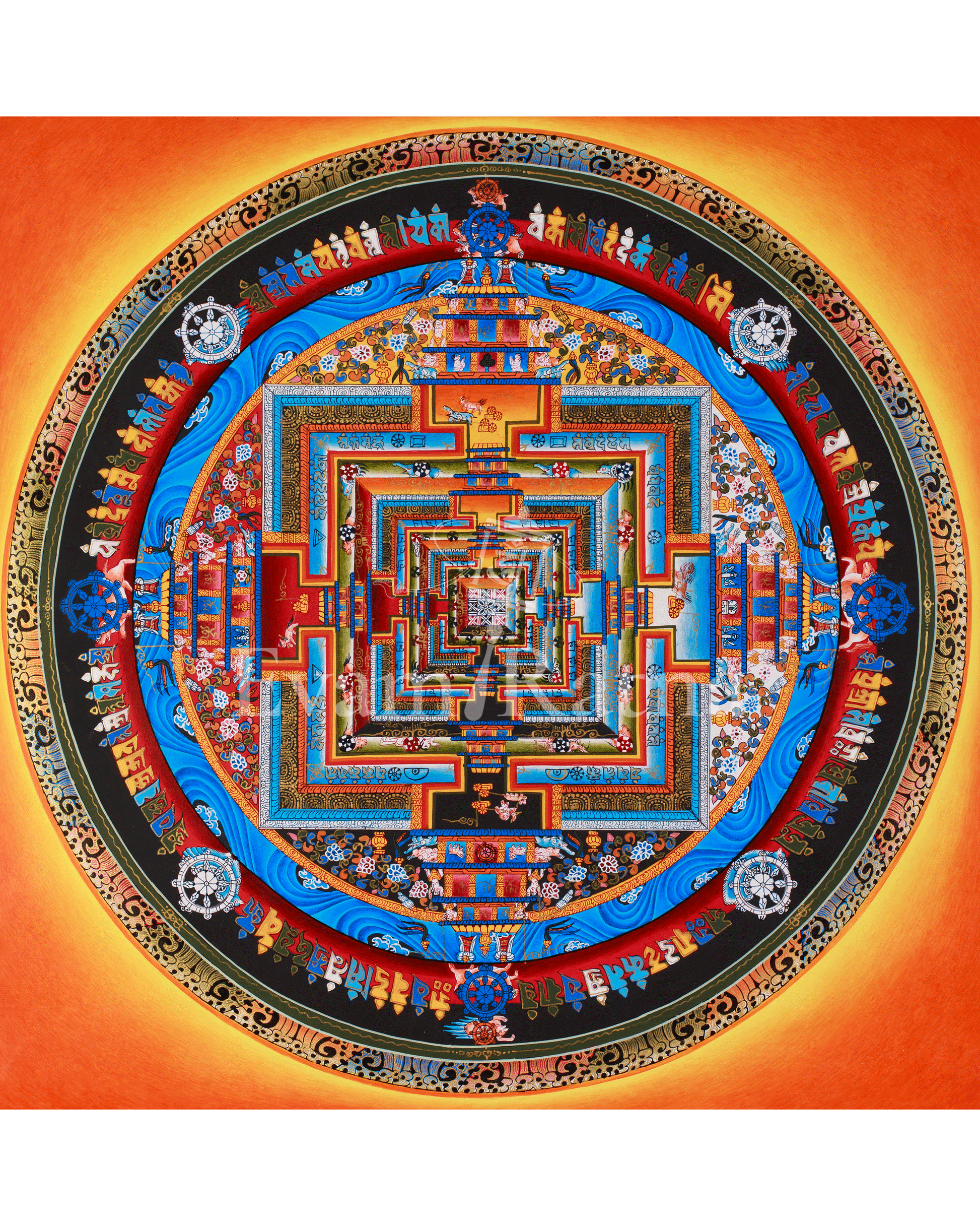 Sacred Kalachakra Mandala Painting
