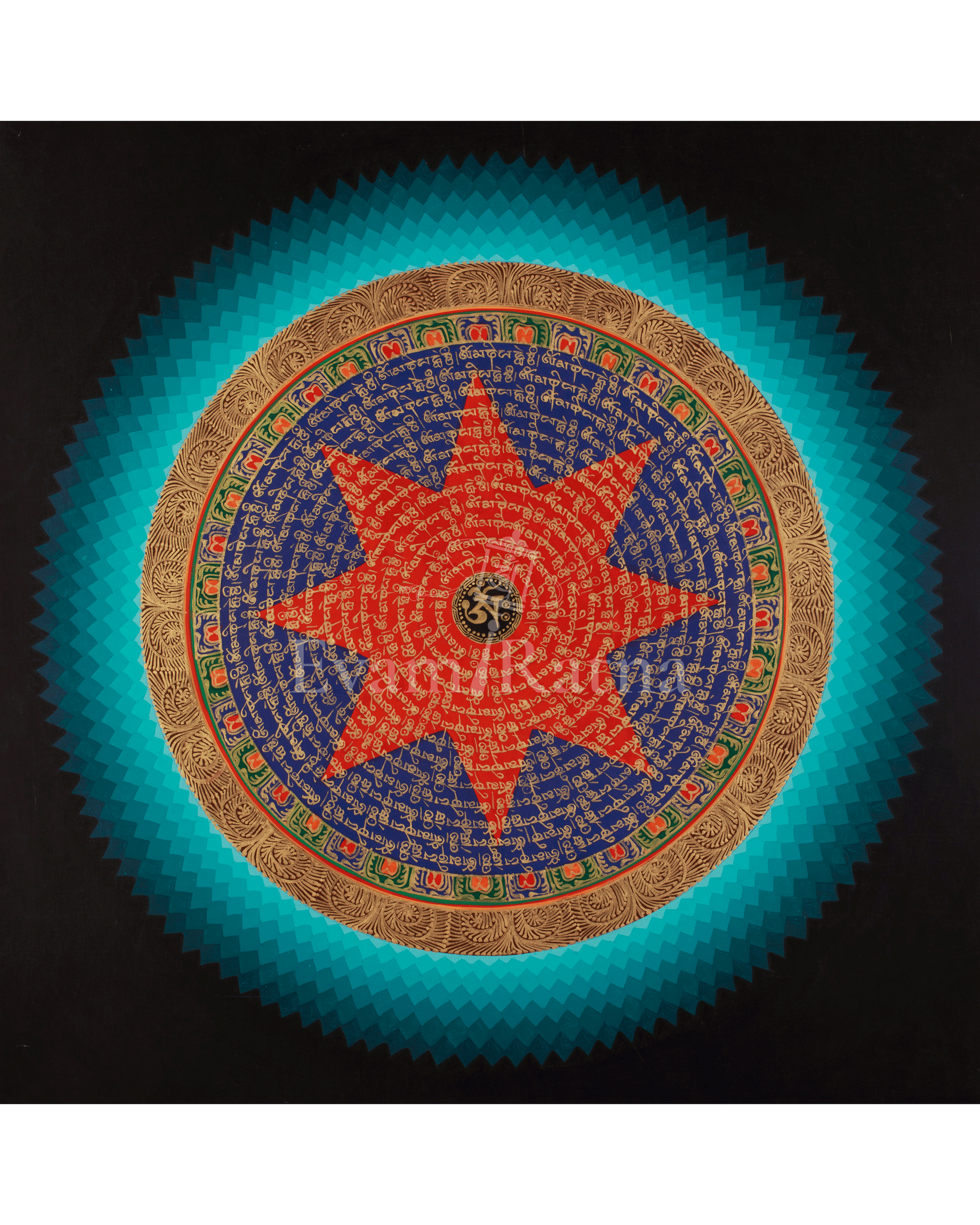 Mantra Mandala Wall Hanging Art