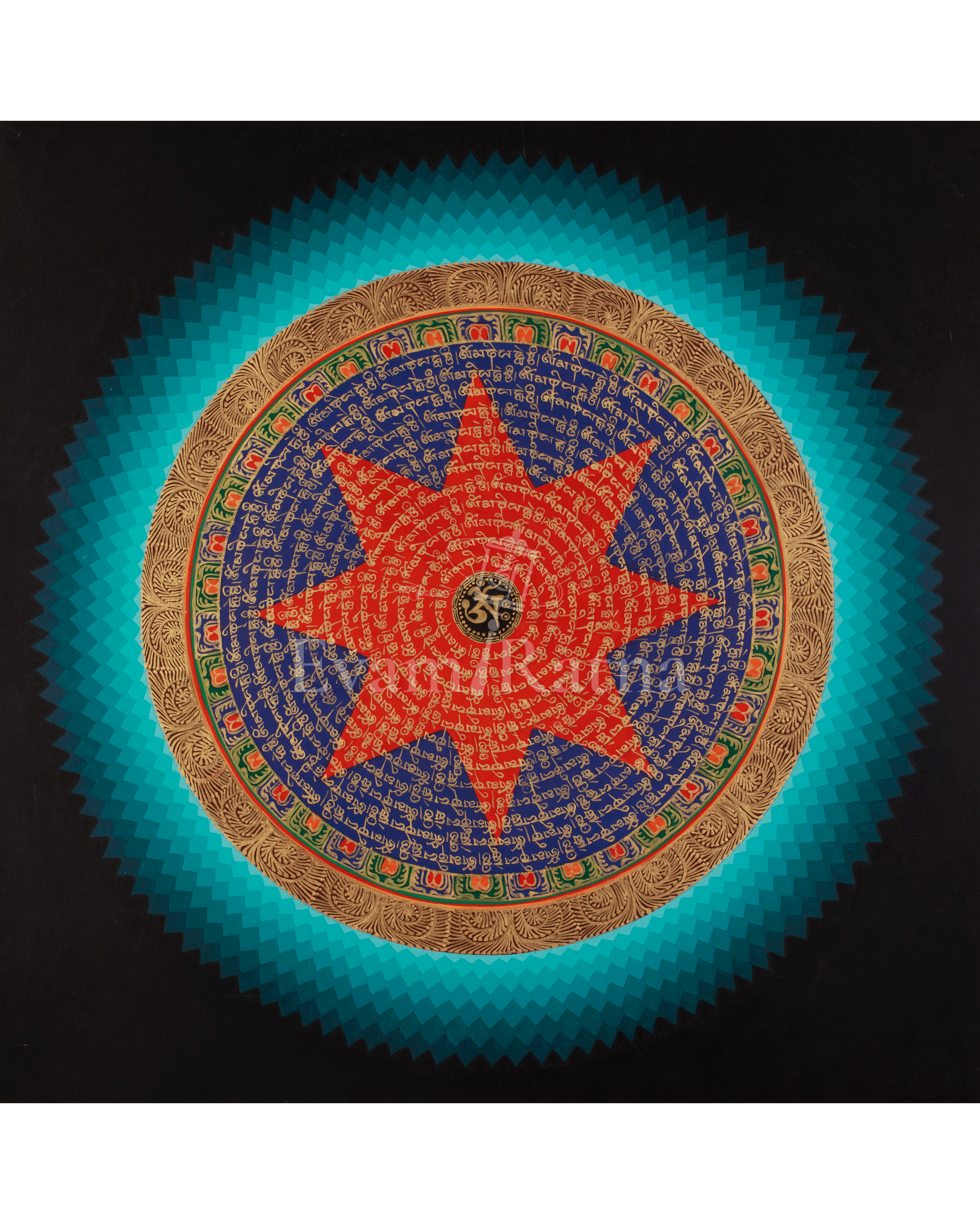 Mantra Mandala Wall Hanging Art
