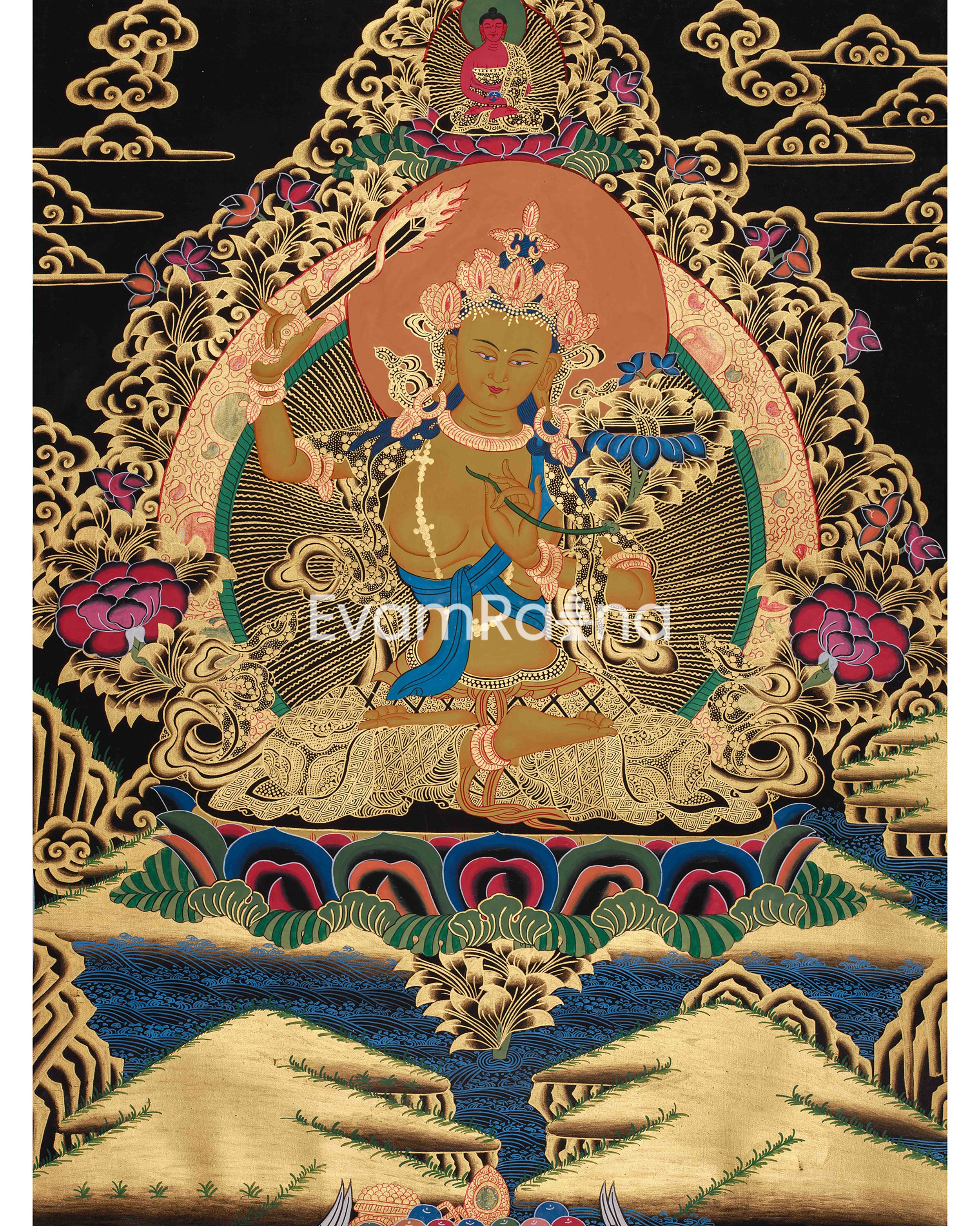 Manjushri Bodhisattva of Wisdom Art