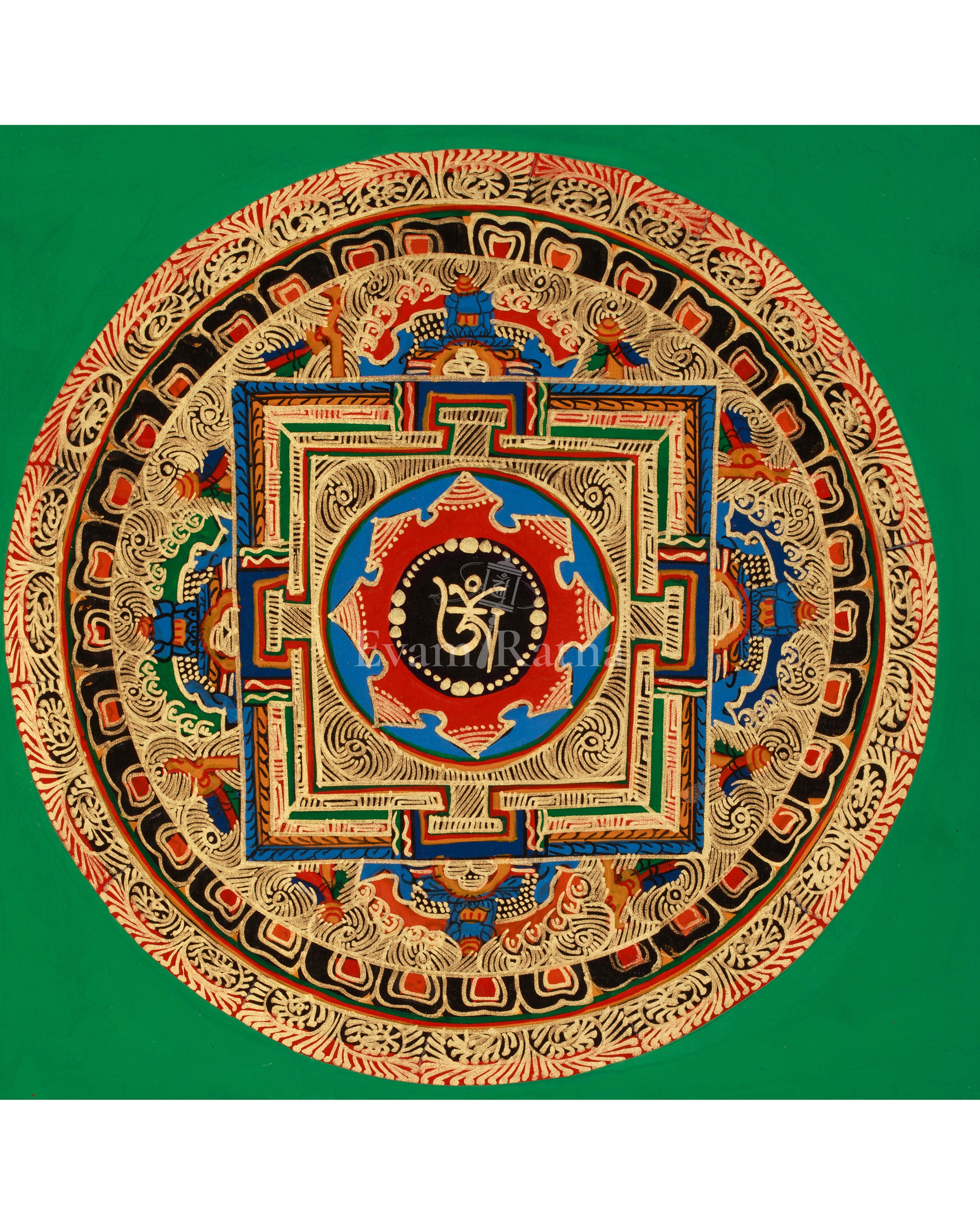 Buddhist Meditation Mantra Mandala