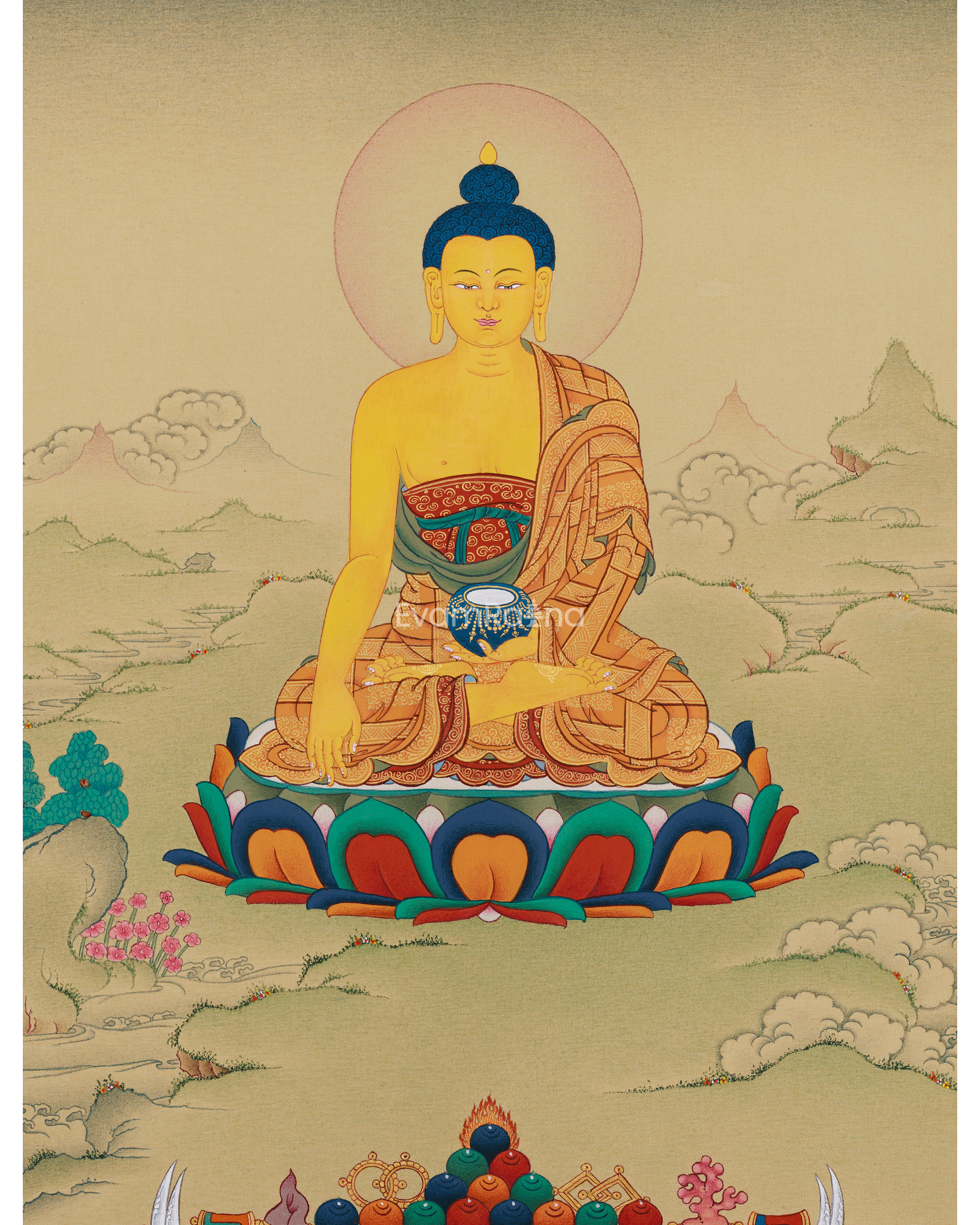 Shakyamuni Buddha Thangka 