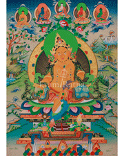 Spiritual Wealth Deity Dzambhala Thangka 