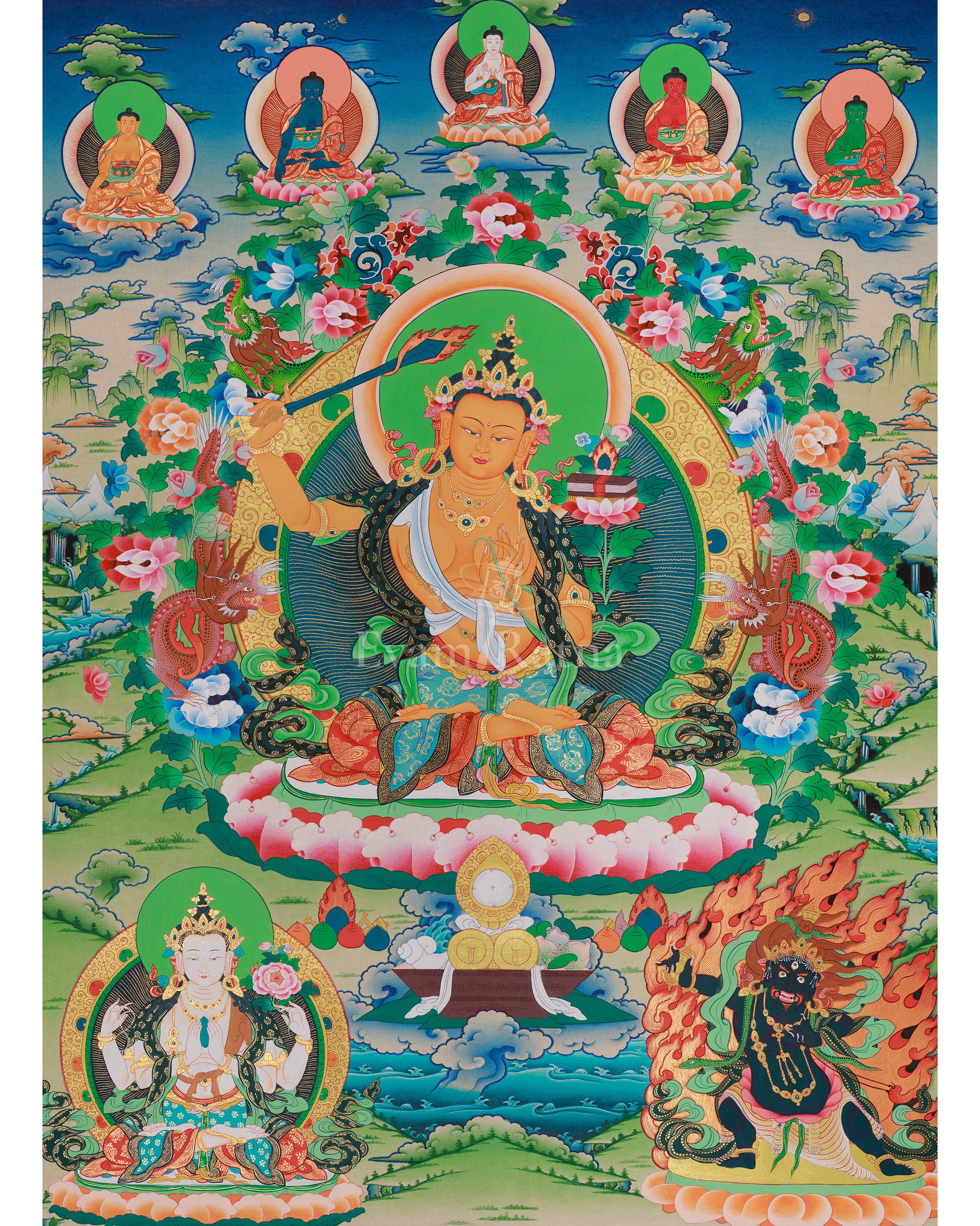 Vajrayana deity Manjushri Art