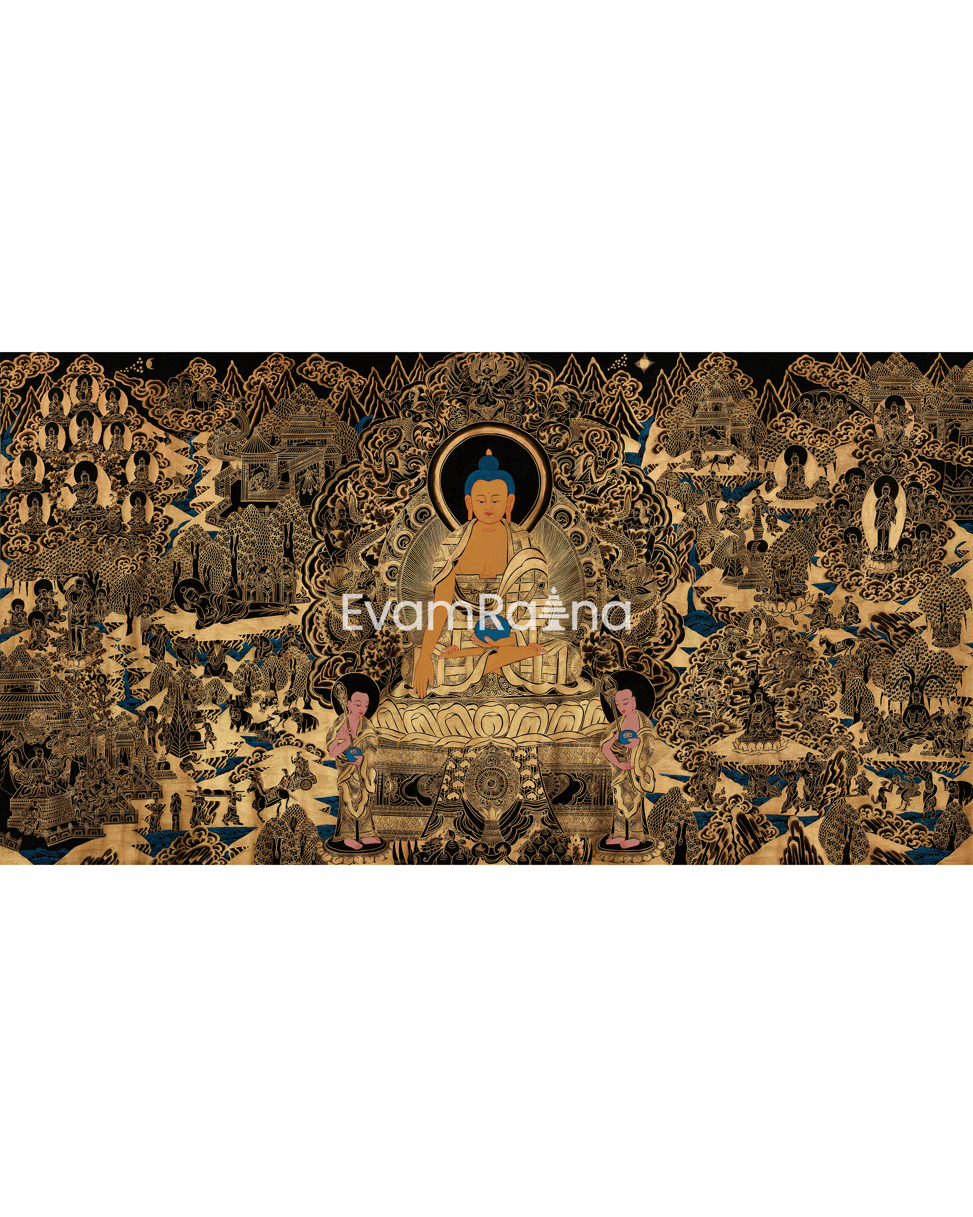 Buddha’s Life Story Thangka