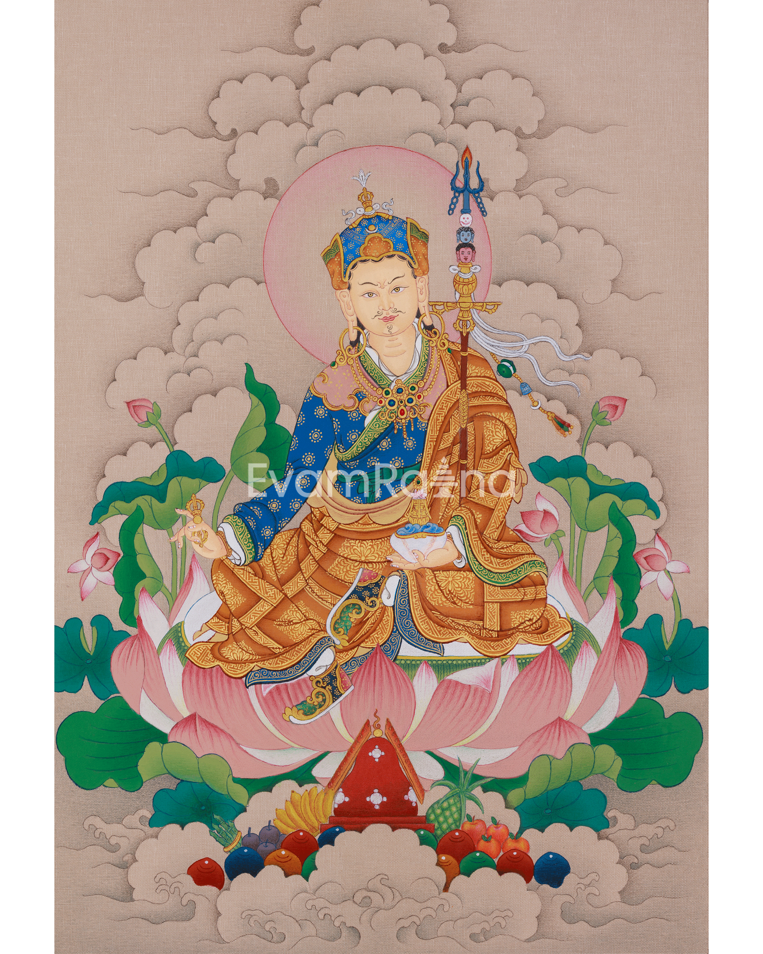 Sacred Thangka of Guru Rinpoche