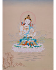 Tibetan Buddhist Vajrasattva Thangka