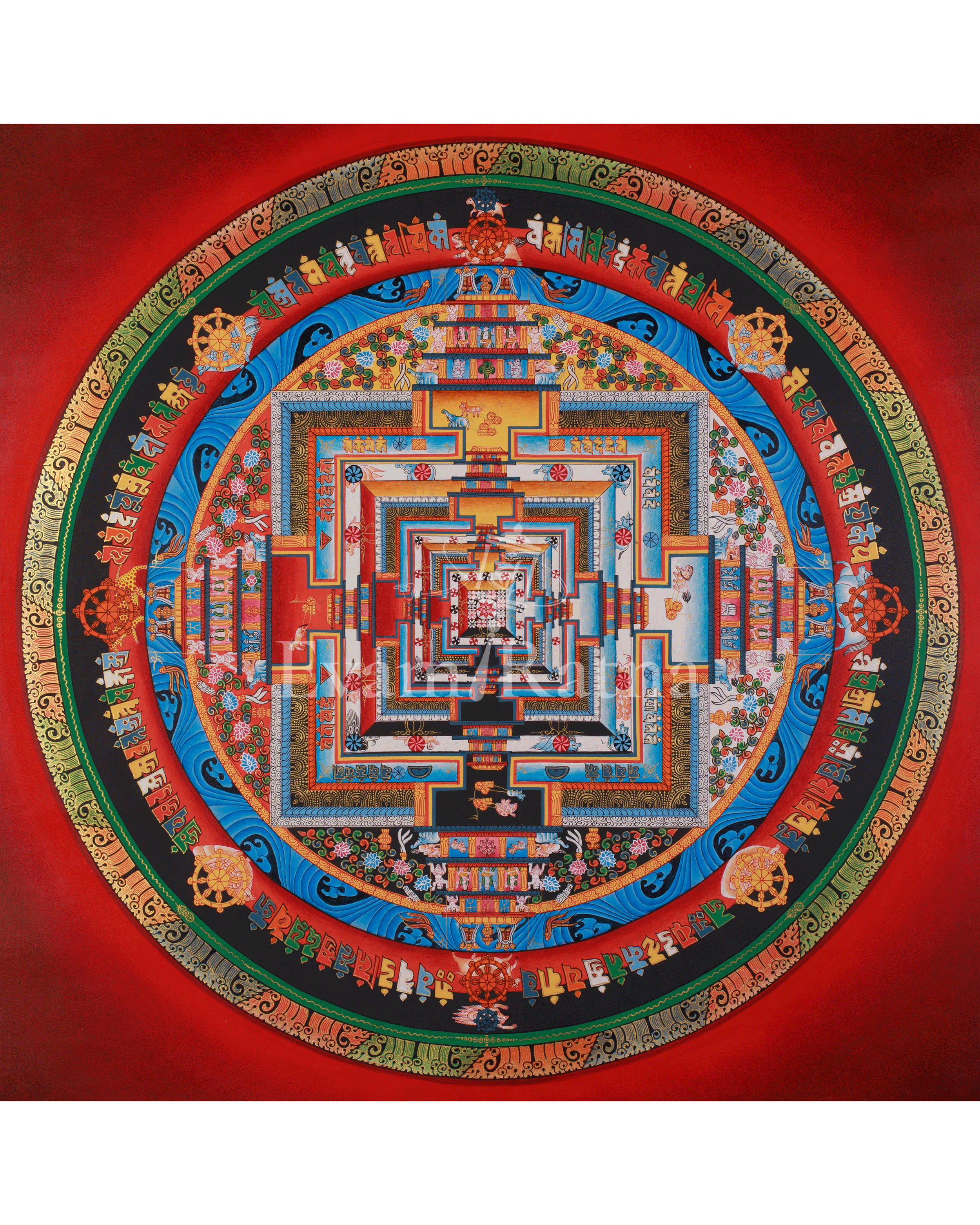 Sacred Kalachakra Mandala Artwork